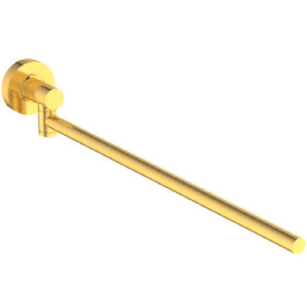 Handtuchstange in Gold-Optik von Ideal Standard, mit einer schlichten, geraden Form, montiert an einer Wandhalterung.